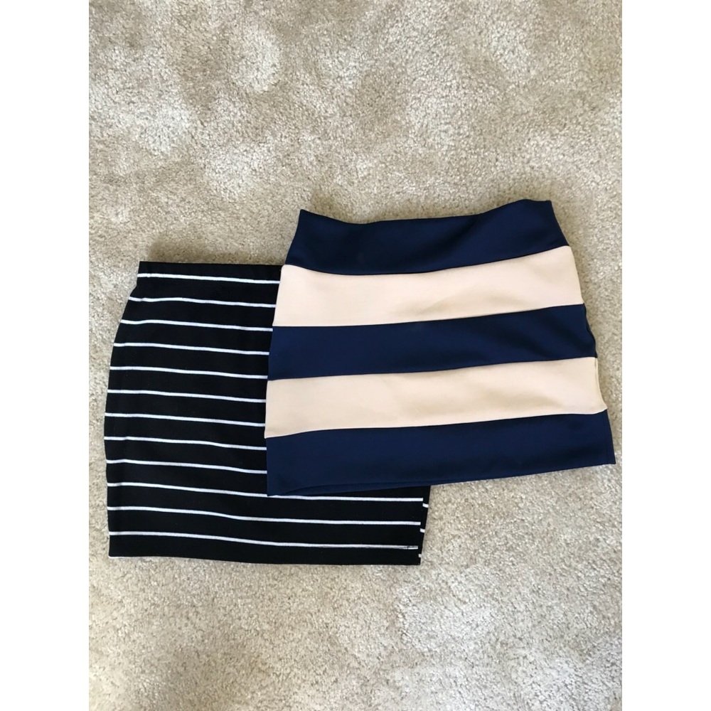 Forever 21 Mini Stripe Skirts